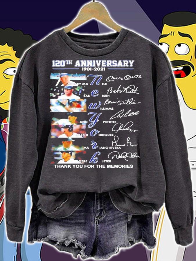 120th anniversary 1901-2021 signature thank you for the memories shirt sweatshirt