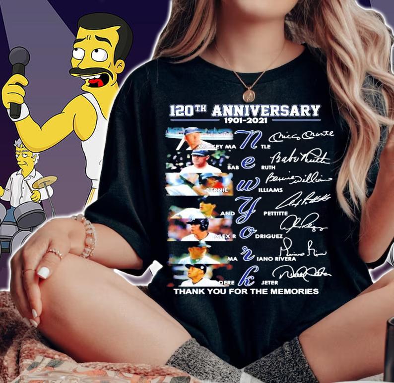 120th anniversary 1901-2021 signature thank you for the memories shirt woman shirt