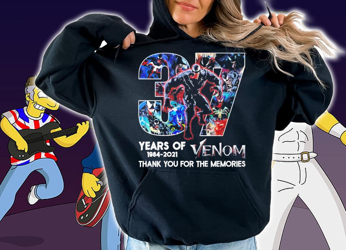 37 Years Of 1984-2021 Venom Thank You For The Memories Shirt hoodie