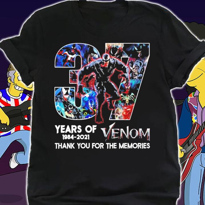 37 Years Of 1984-2021 Venom Thank You For The Memories Shirt shirt