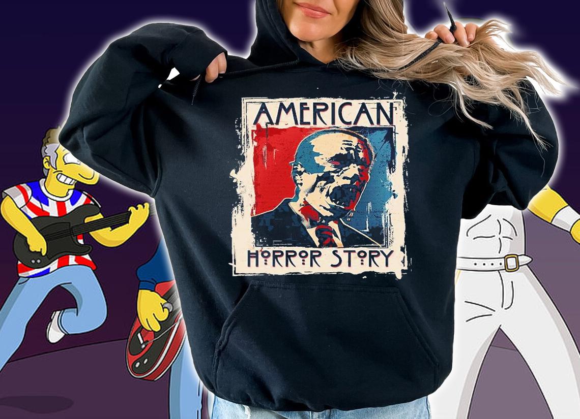 Creepy American Horror Story Zombie President Biden T-Shirt hoodie