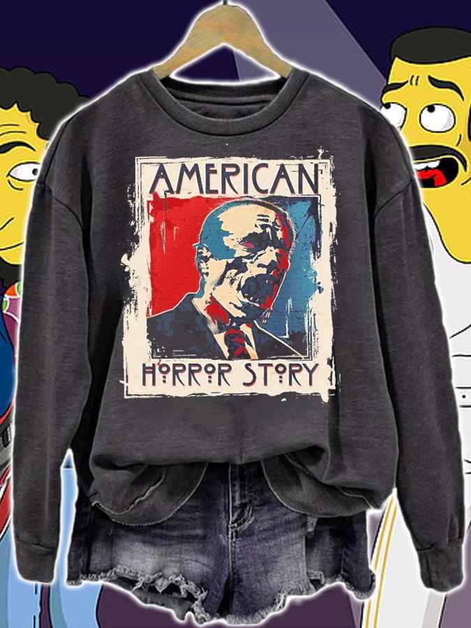 Creepy American Horror Story Zombie President Biden T-Shirt sweatshirt