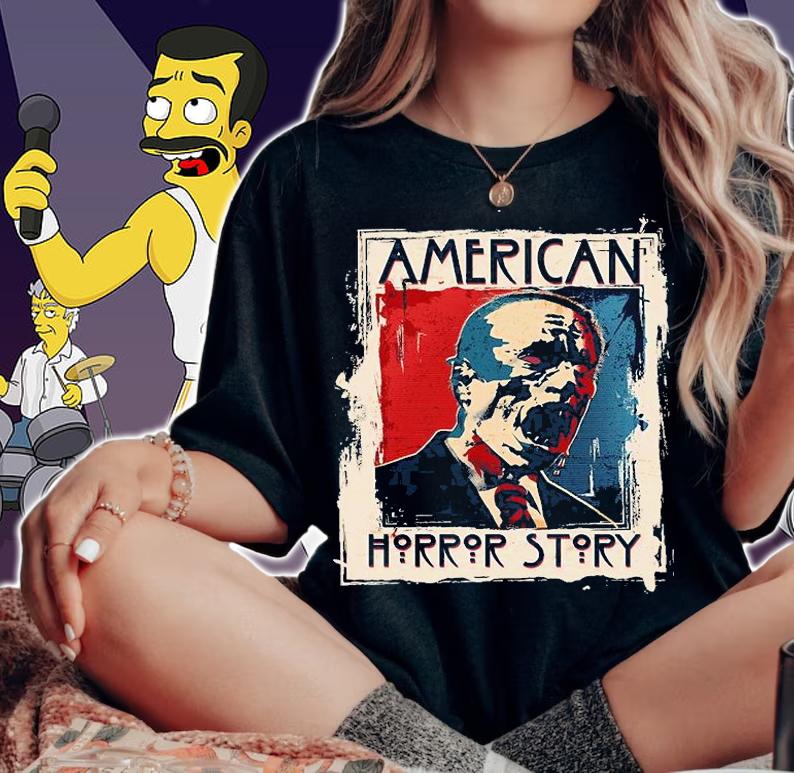 Creepy American Horror Story Zombie President Biden T-Shirt woman shirt
