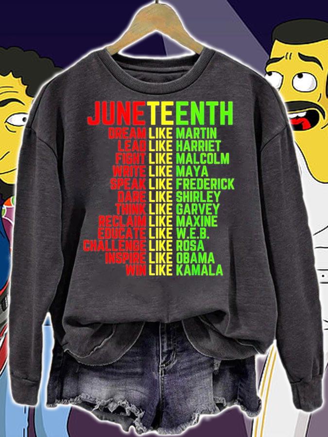 Juneteenth dream like martin lead like harriet shirt sweatshirt