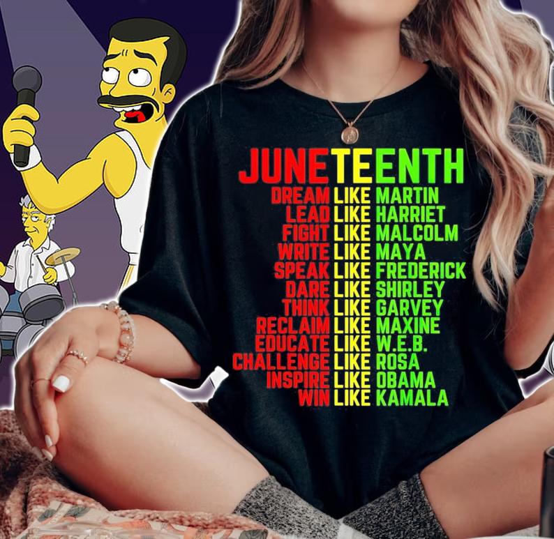 Juneteenth dream like martin lead like harriet shirt woman shirt