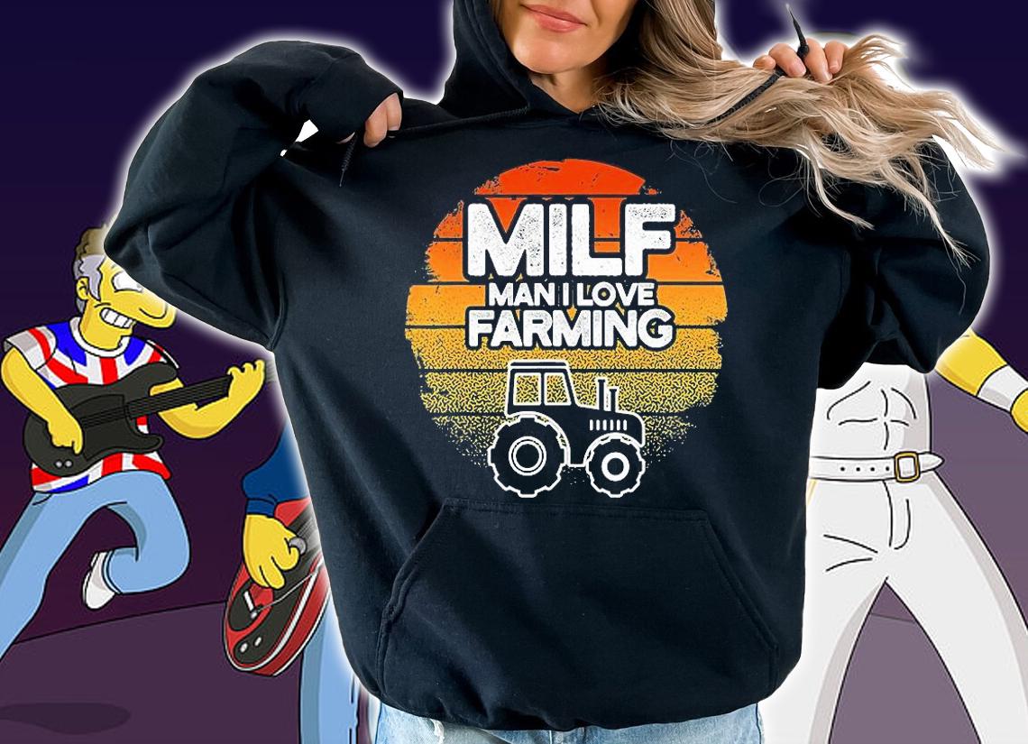 Mifl Man I love farming Tractor Vintage T-shirt
