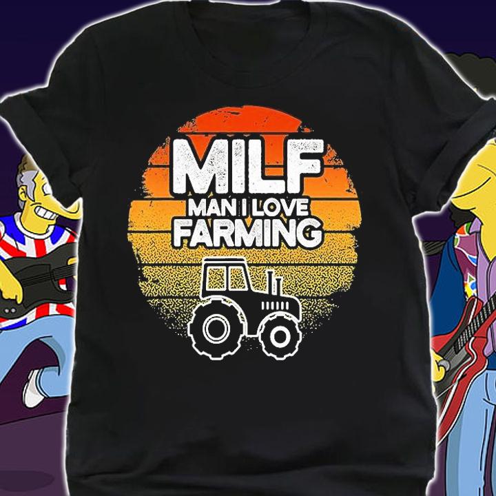 Mifl Man I love farming Tractor Vintage T-shirt