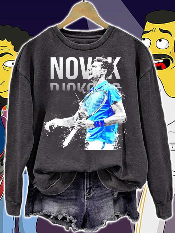 Novak Djokovic baseball shirt sweatshirt