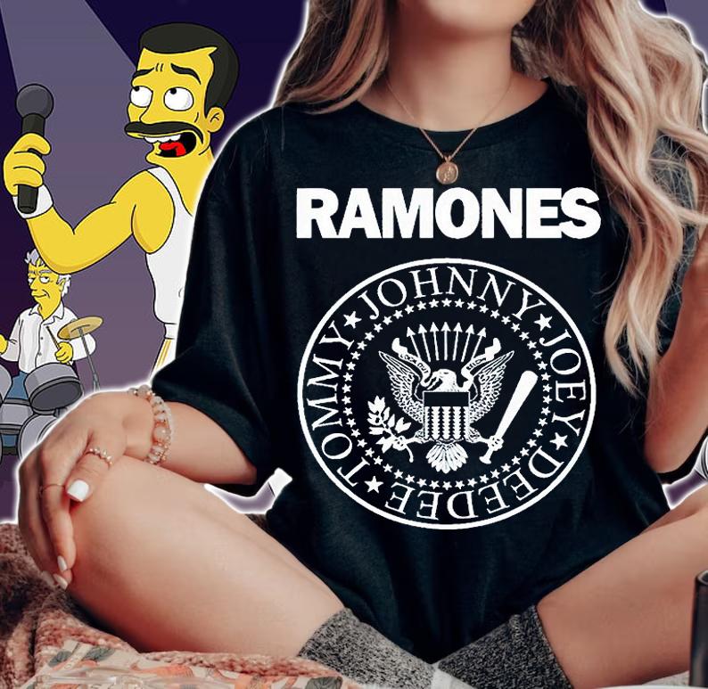 Ramones Johnny Joey Deedee Tommy T-shirt woman shirt