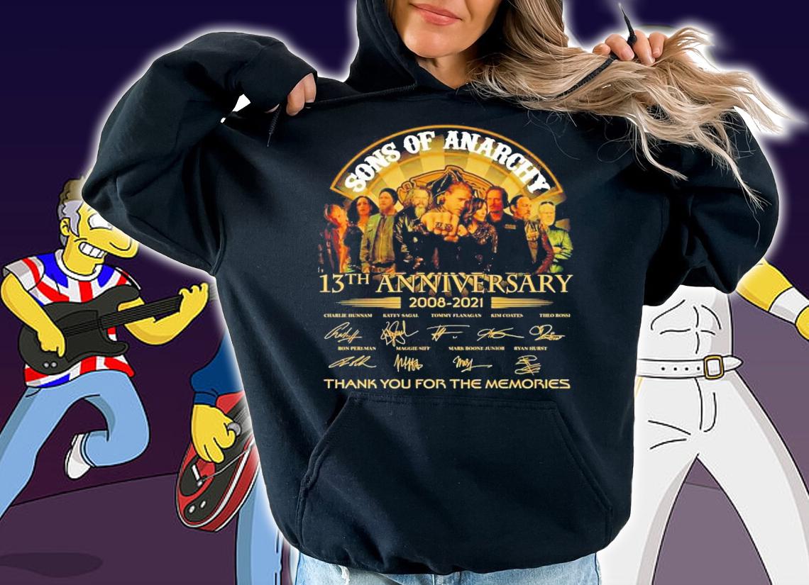Sons Of anarchy 13th anniversary 2008-2021 t-shirt