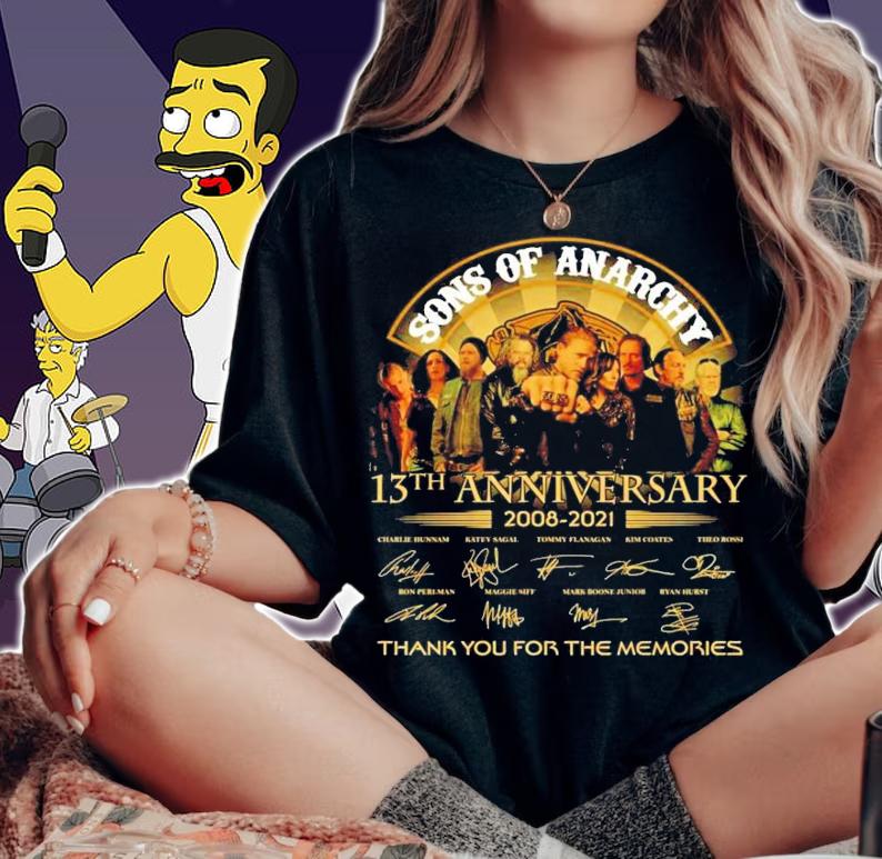 Sons Of anarchy 13th anniversary 2008-2021 t-shirt
