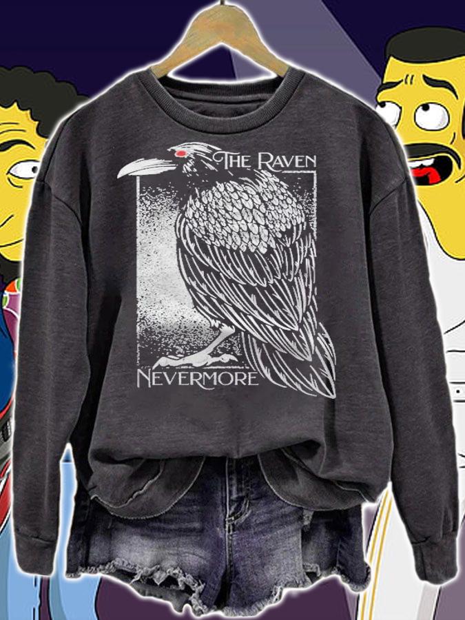 Womens Edgar Allan Poe The Raven Nevermore Shirt