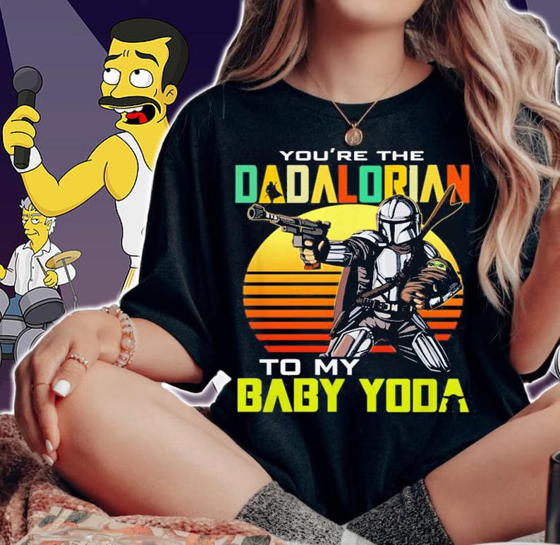 You're The Dadalorian To My Baby Yoda Star Wars Vintage t-shirt woman shirt