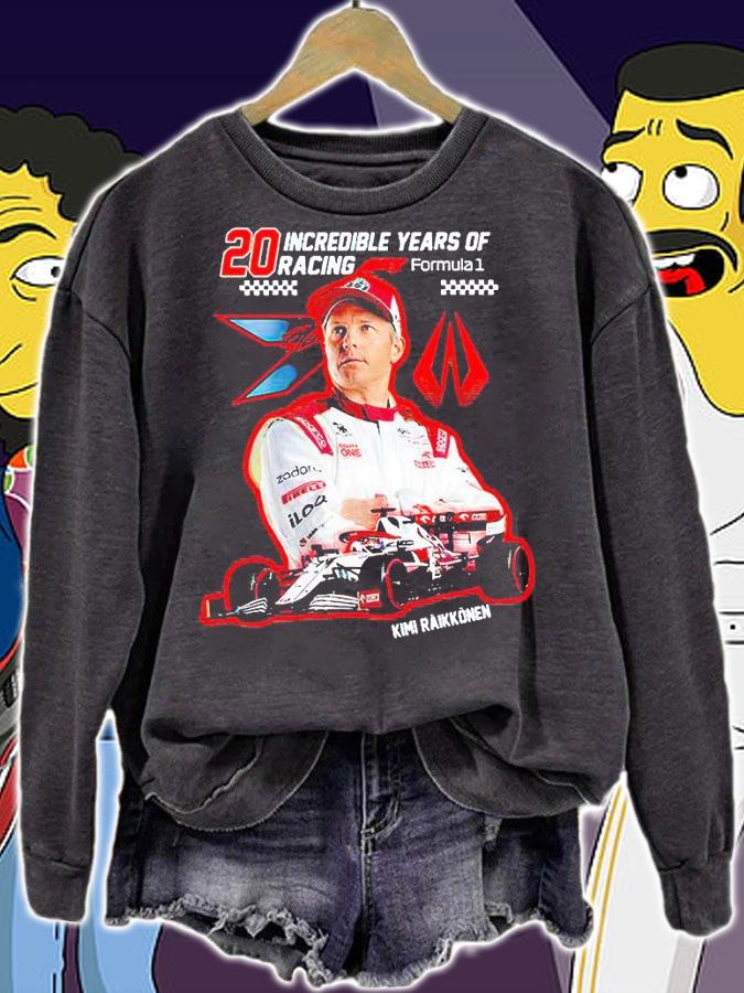 20 incredible years of racing formula Kimi Raikkonen T-shirt sweatshirt