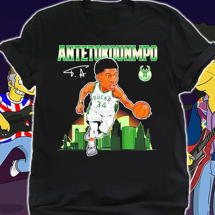Antetokounmpo Milwaukee Bucks basketball signature shirt shirt