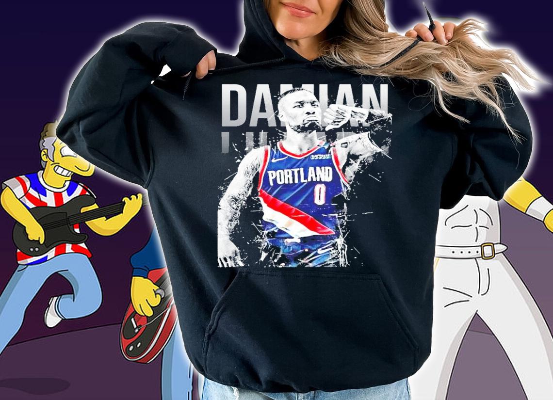 Damian Lillard basketball shirt hoodie