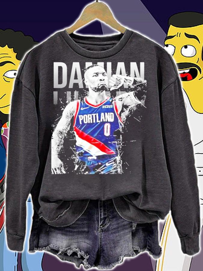 Damian Lillard basketball shirt sweatshirt