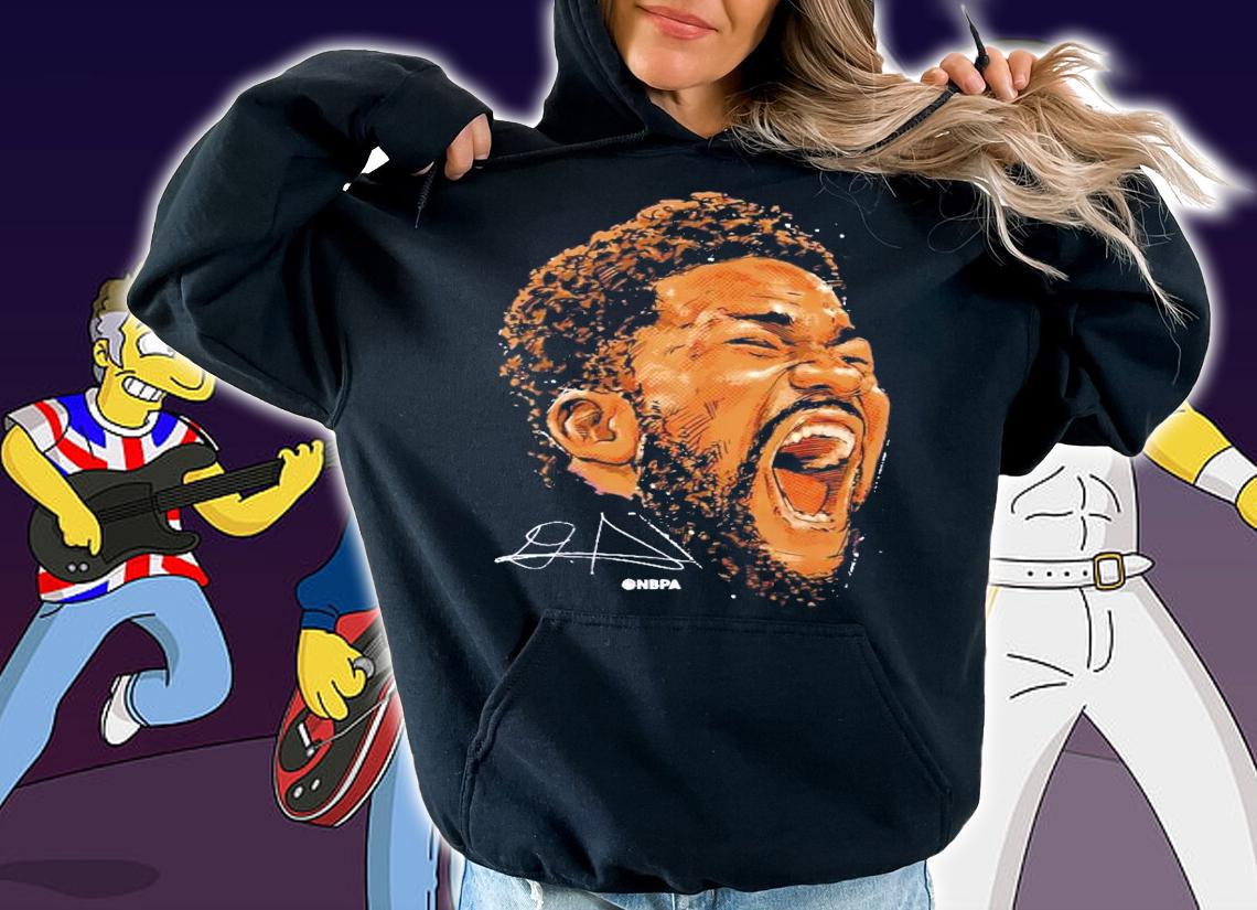 Deandre Ayton face signature shirt hoodie
