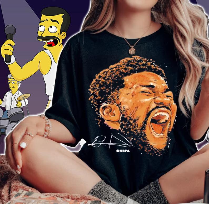 Deandre Ayton face signature shirt woman shirt