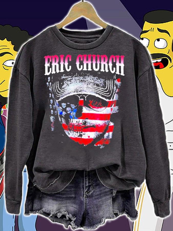 Eric Church American flag shirt