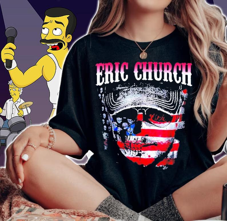 Eric Church American flag shirt