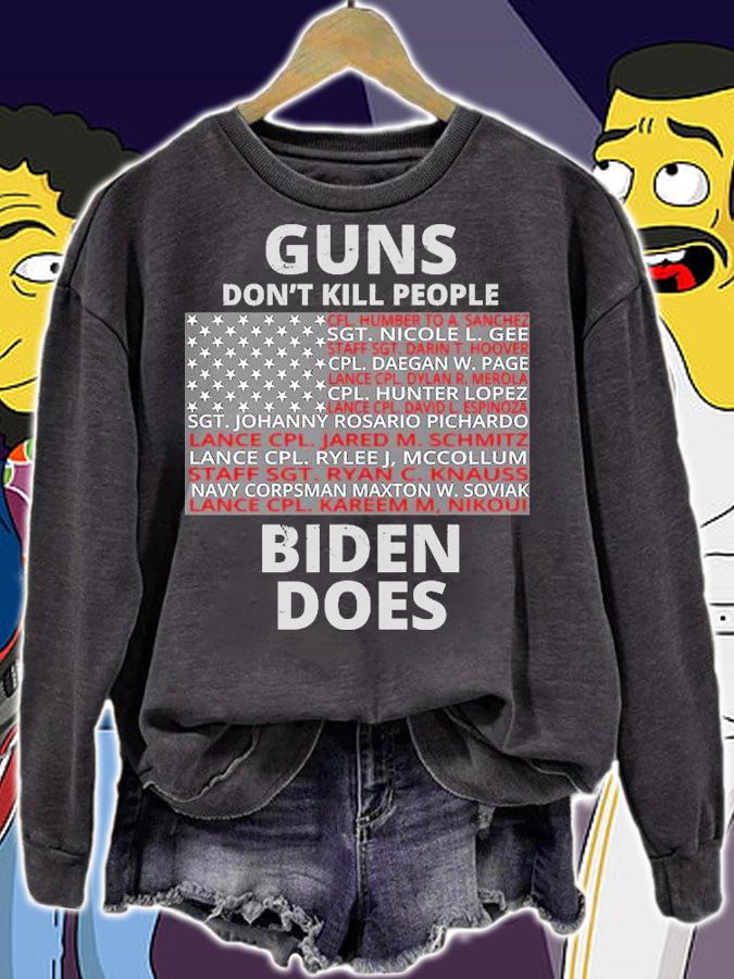 Guns Don't Kill People Biden Does 13 American Heroes shirt