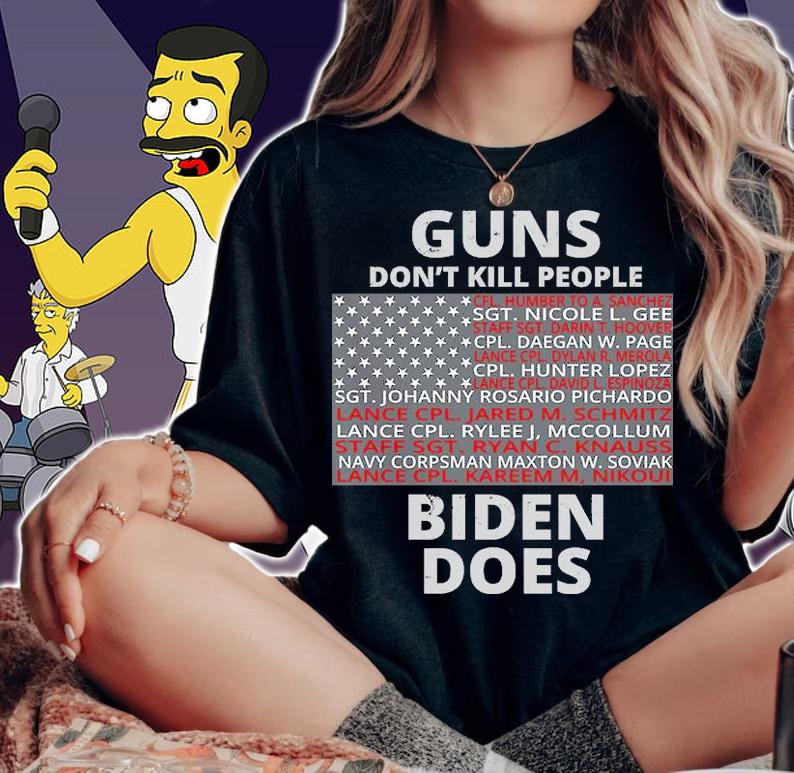 Guns Don't Kill People Biden Does 13 American Heroes shirt