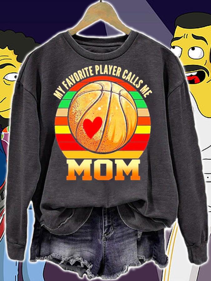 My favorite player calls me basketball mom vintage shirt sweatshirt