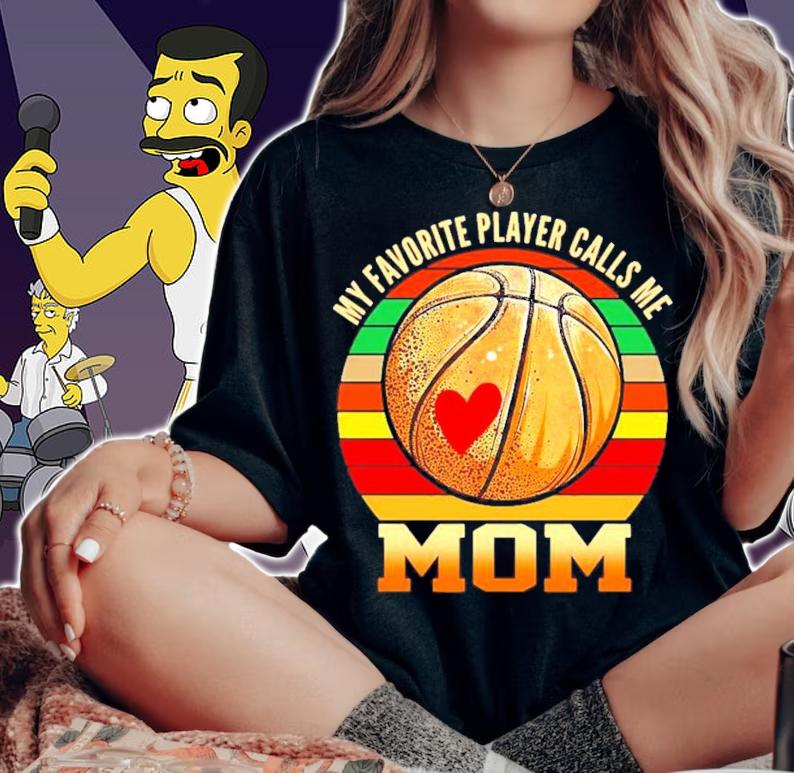 My favorite player calls me basketball mom vintage shirt woman shirt