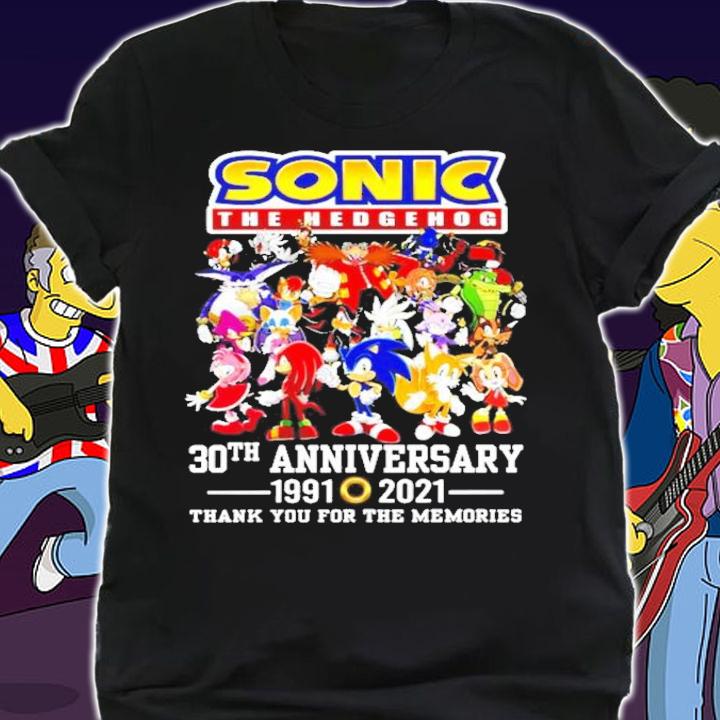 Sonic The Hedgehog 30th anniversary 1991 2021 t-shirt shirt