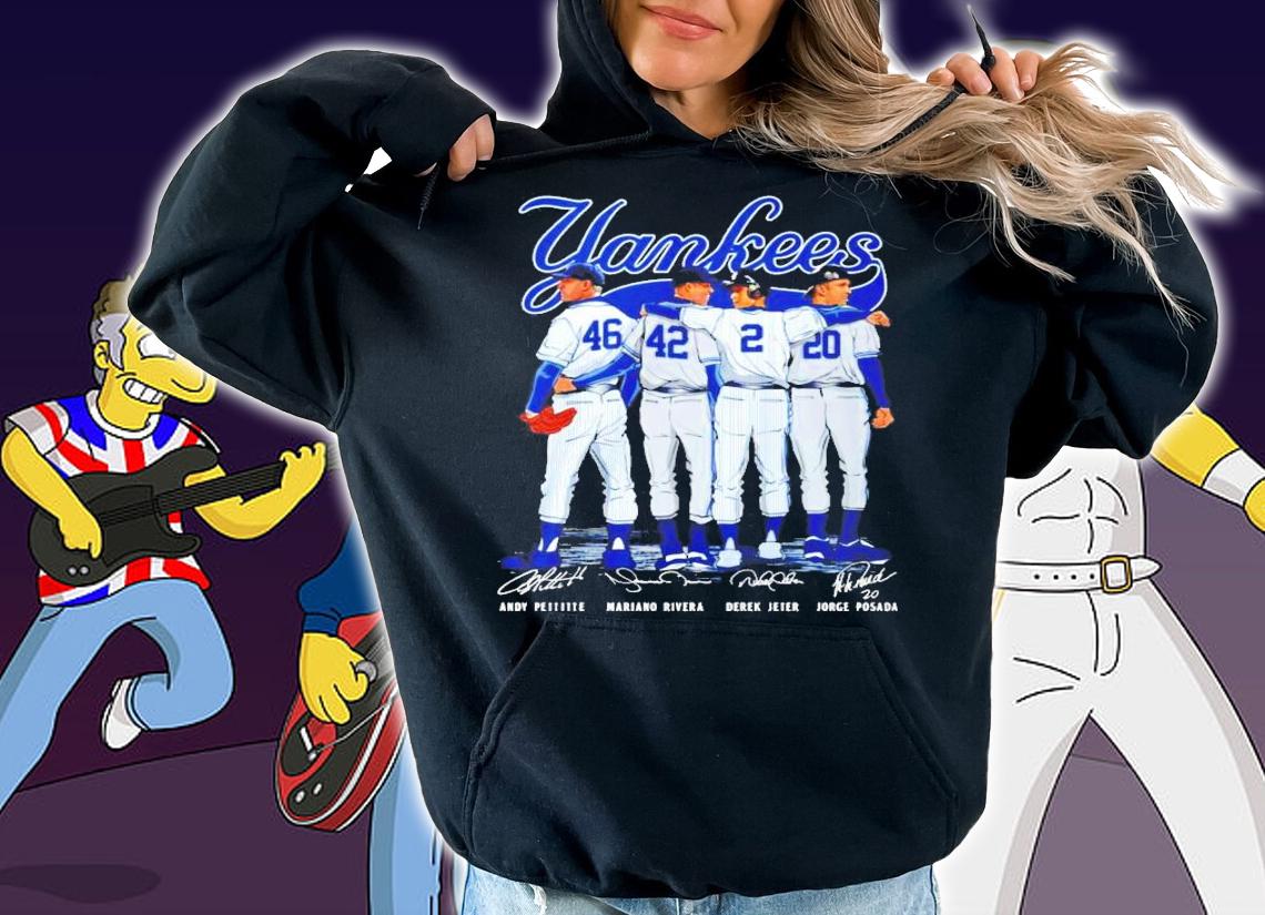 Yankees Andy Pettitte Mariano Rivera Derek Jeter and Jorge Posada shirt