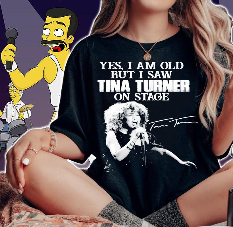 Yes I am old but I saw Tina Turner on sage signature shirt woman shirt