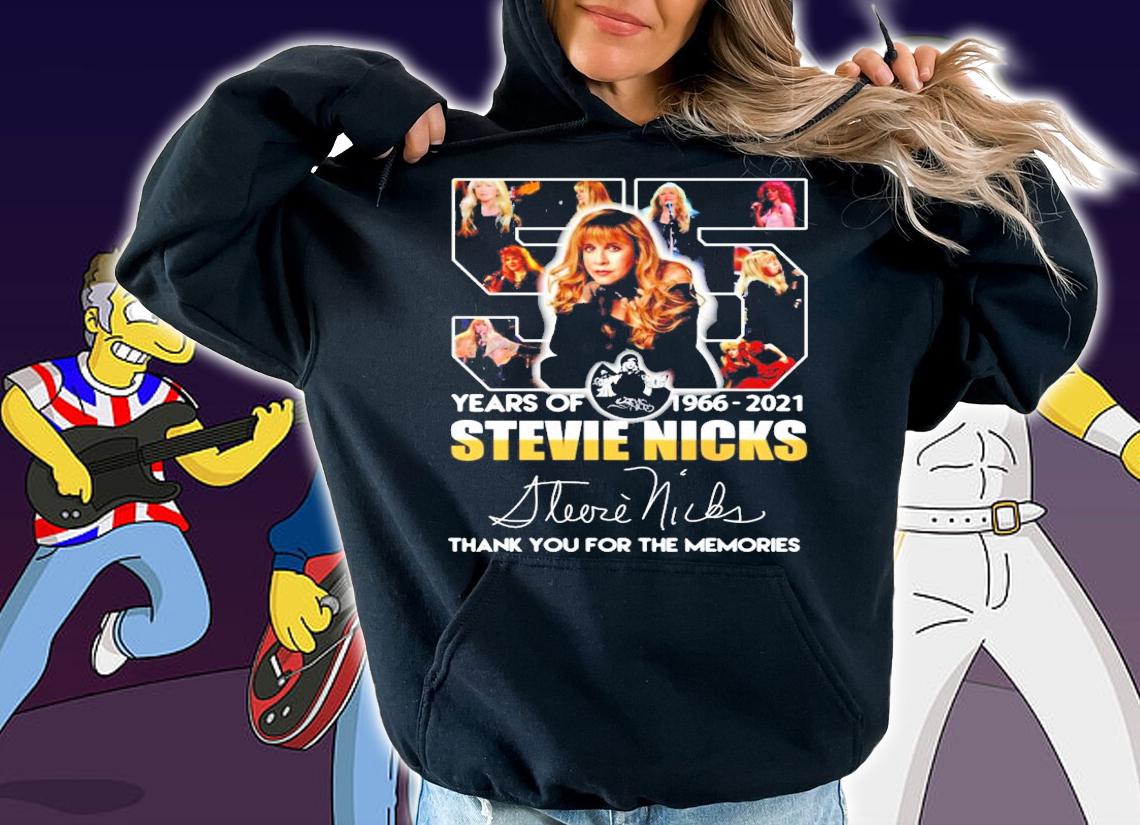 55 years of 1966-2021 Stevie Nicks thank you for the memories shirt