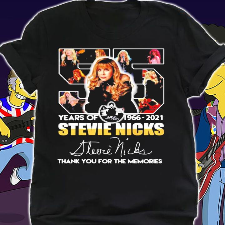 55 years of 1966-2021 Stevie Nicks thank you for the memories shirt