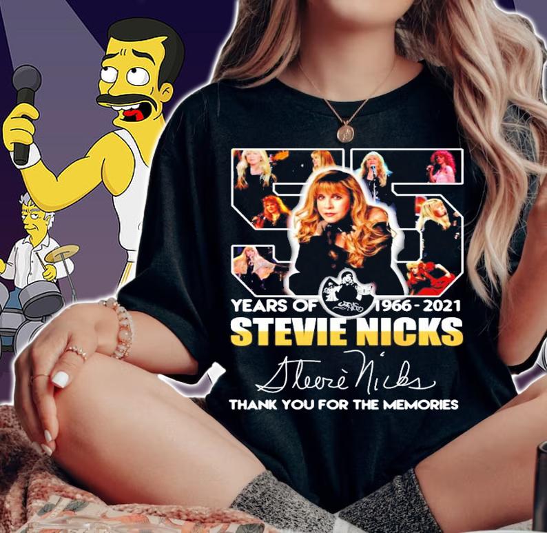 55 years of 1966-2021 Stevie Nicks thank you for the memories shirt