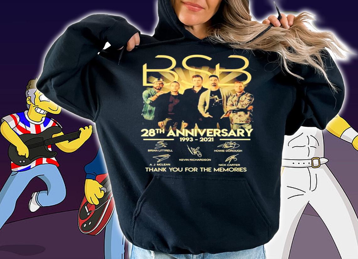 BSB 28th anniversary 1993-2021 thank you for the memories t-shirt hoodie