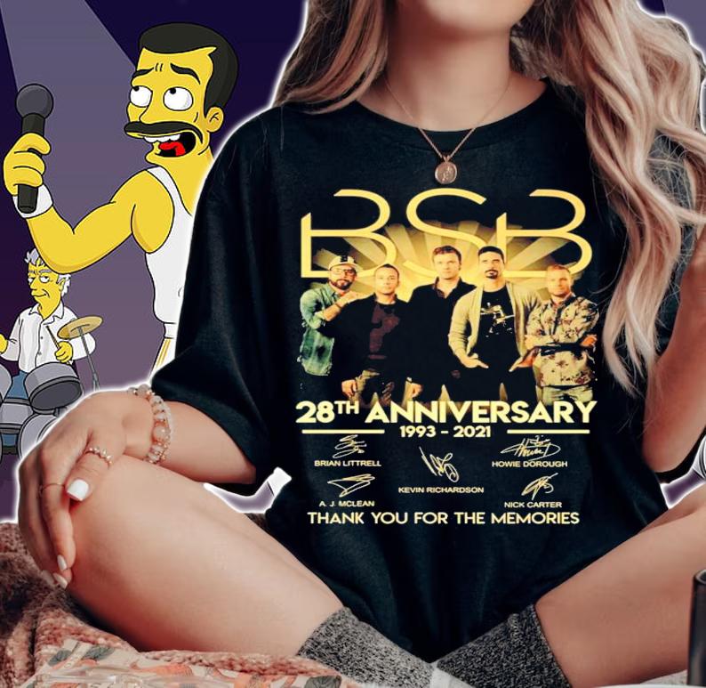 BSB 28th anniversary 1993-2021 thank you for the memories t-shirt woman shirt
