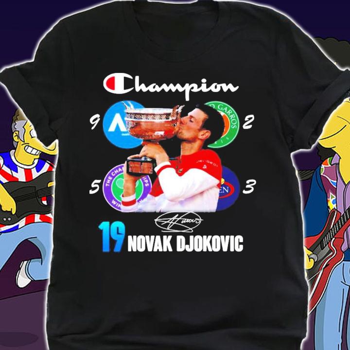 Champion 19 Novak Djokovic signature shirt shirt