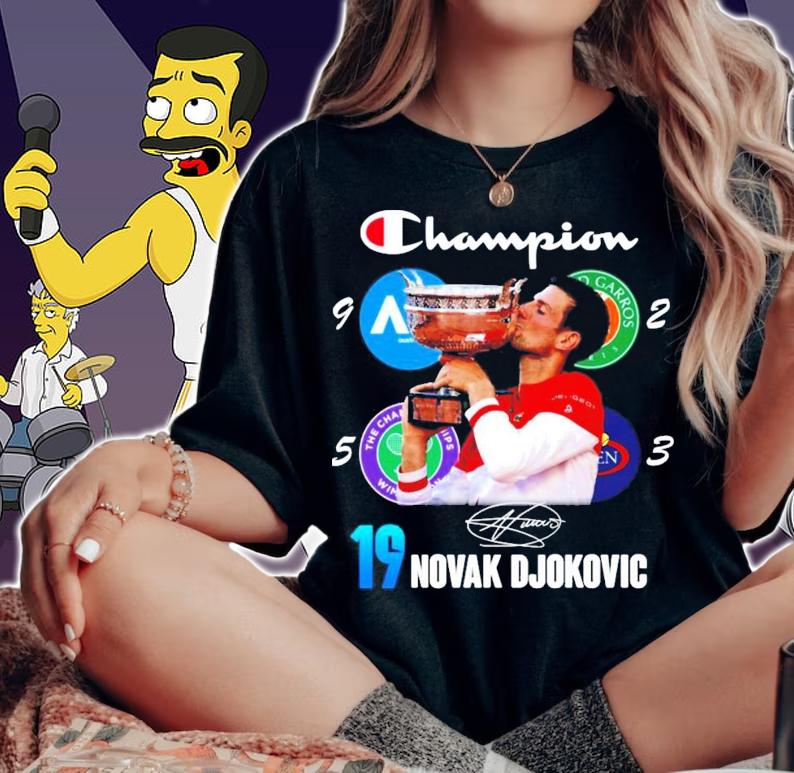Champion 19 Novak Djokovic signature shirt woman shirt