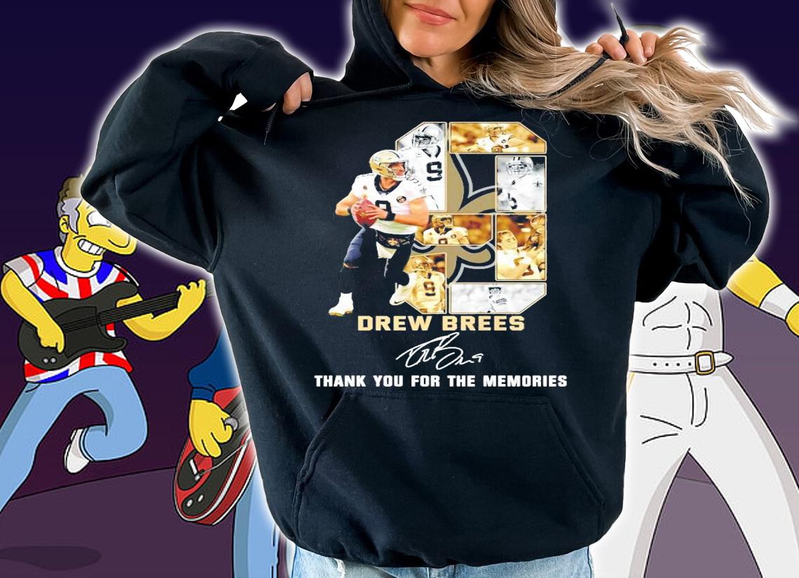 Drew Brees New Orleans Saints signature shirt hoodie