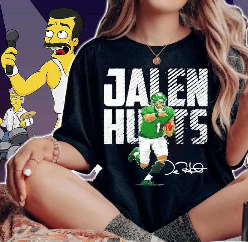 Jalen Hurts Philadelphia Bold Football Shirt