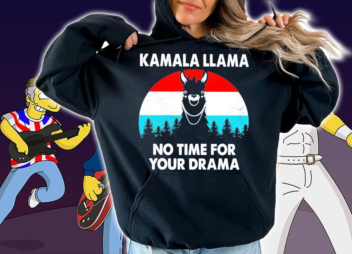 Kamala Llama no time for your drame vintage shirt