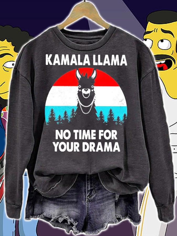Kamala Llama no time for your drame vintage shirt