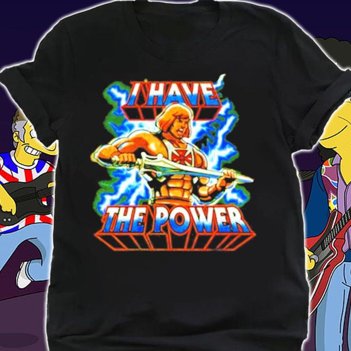 Masters of The Universe Adult I have the power shirt shirt
