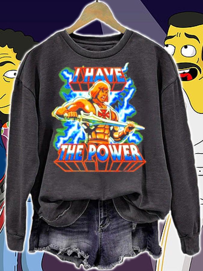 Masters of The Universe Adult I have the power shirt sweatshirt
