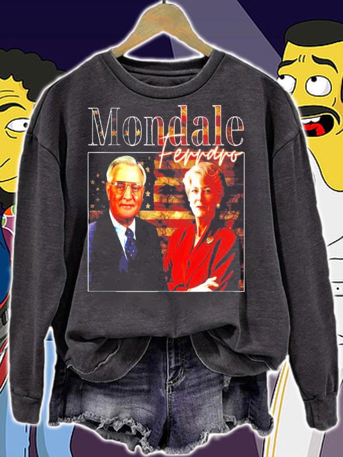 Mondale and Ferraro For American 1984 Democrat Campaign shirt