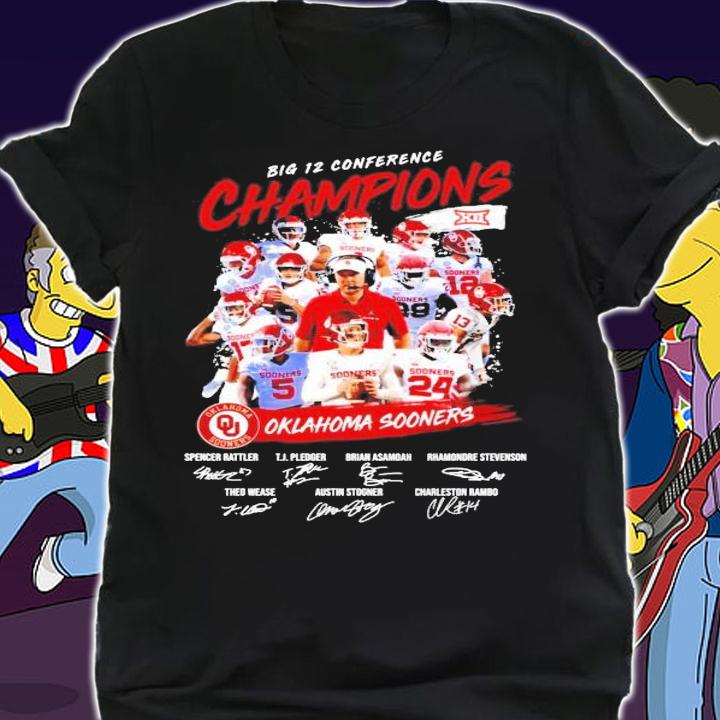 Oklahoma Sooners big 12 conference Champions shirt