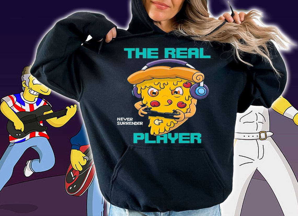 Pizza game the real never surrender player shirt hoodie