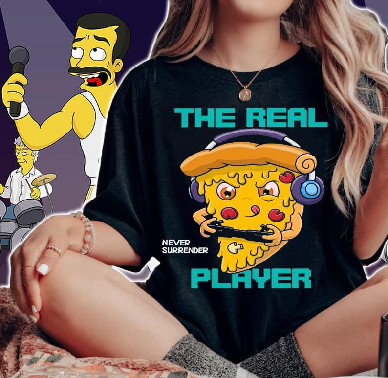 Pizza game the real never surrender player shirt woman shirt