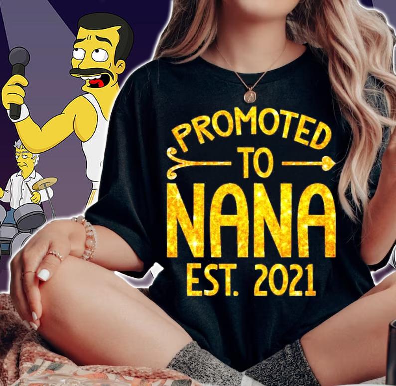 Promoted to nana est 2021 shirt woman shirt
